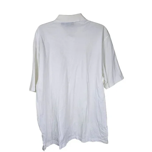 Vintage Augusta Masters‎ Embroidered Polo Shirt XL White Cotton Golf Preppy - Picture 3 of 9